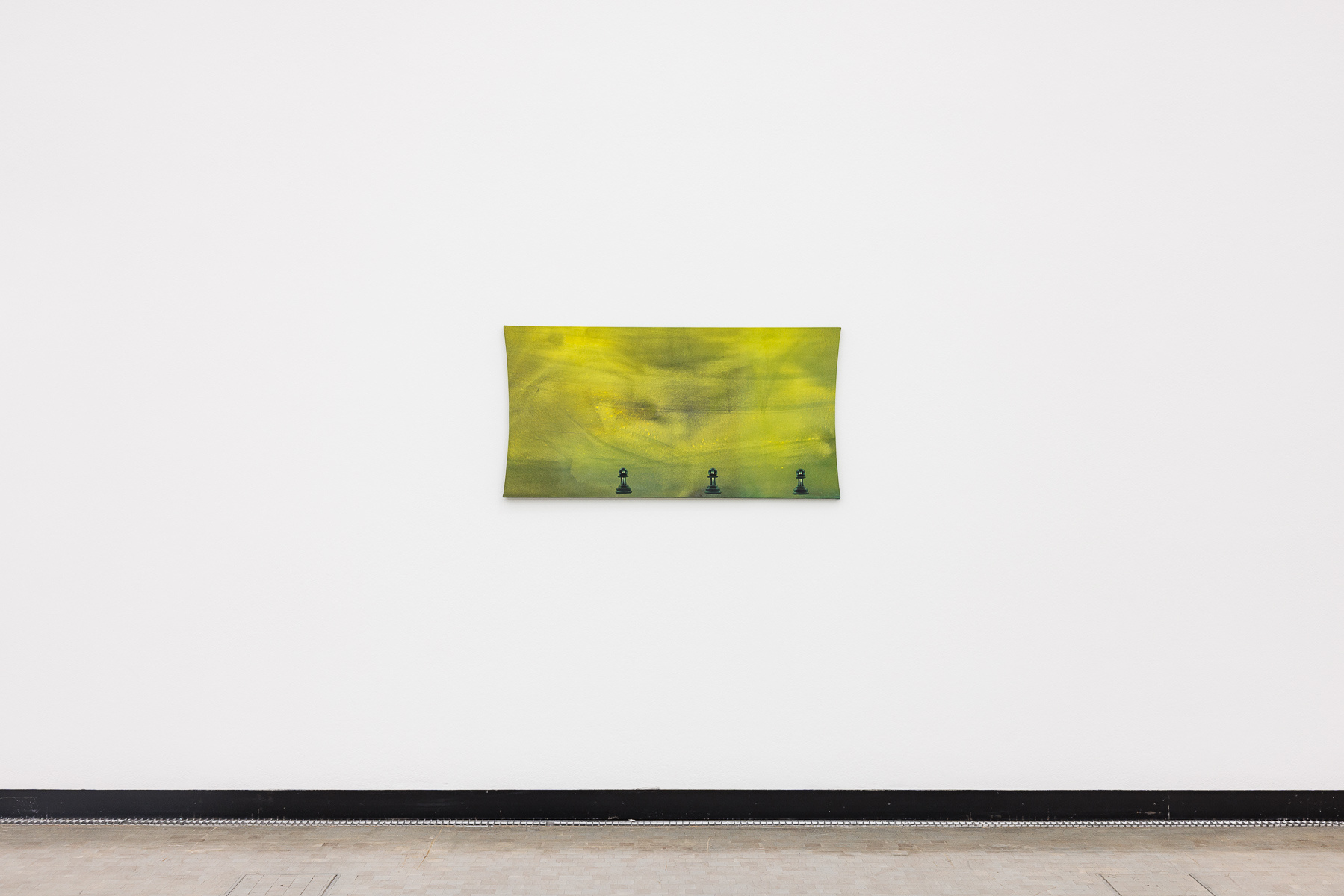 Katharina Schilling — Trinity, pigment and oil on canvas, 60&thinsp;×&thinsp;120 cm, 2026