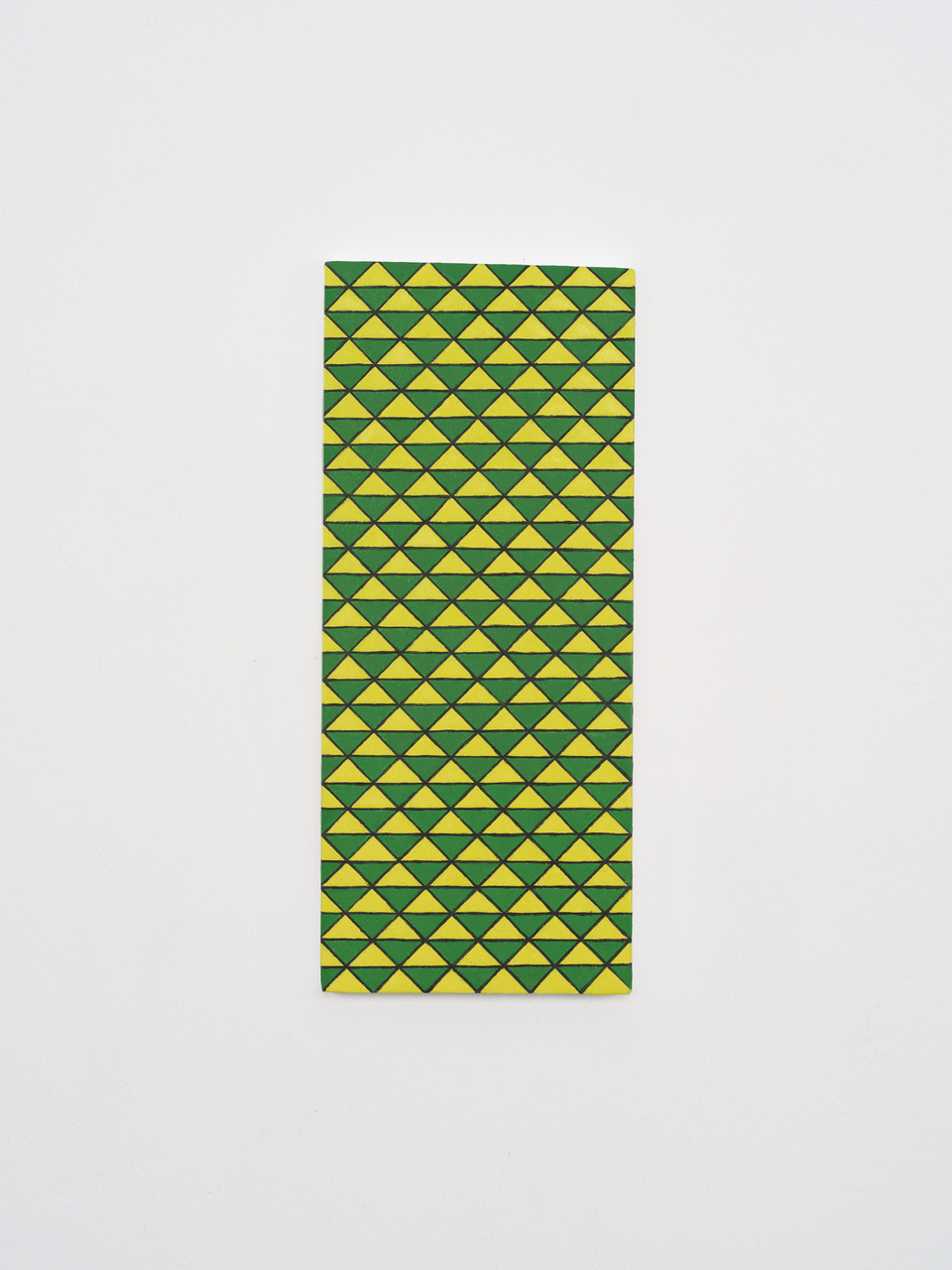Katharina Schilling — Iaia, oil on wood, 35 x 15 cm, 2025