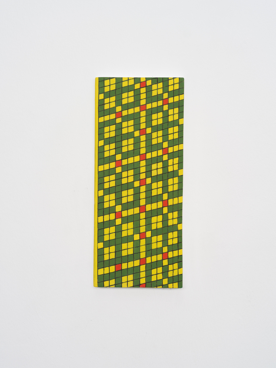 Katharina Schilling — Marcia, oil on wood, 35 x 15 cm, 2025